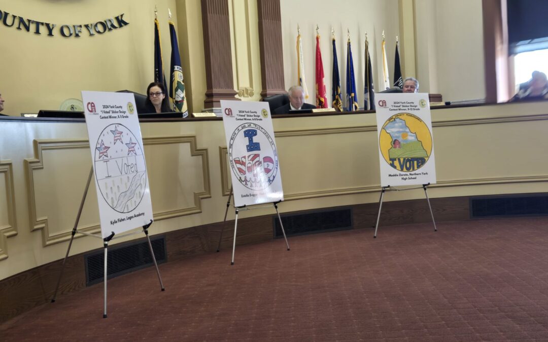  “The Cultural Alliance of York County and the County of York Announce “I Voted” Sticker Contest Winners for 2024